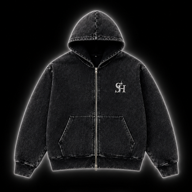 Streethope Black Wash Hoodie